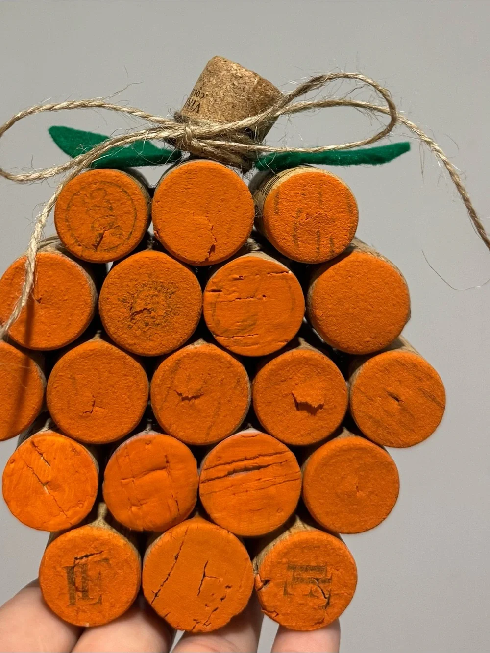 Wine Cork Pumpkins home Party Decor handmade